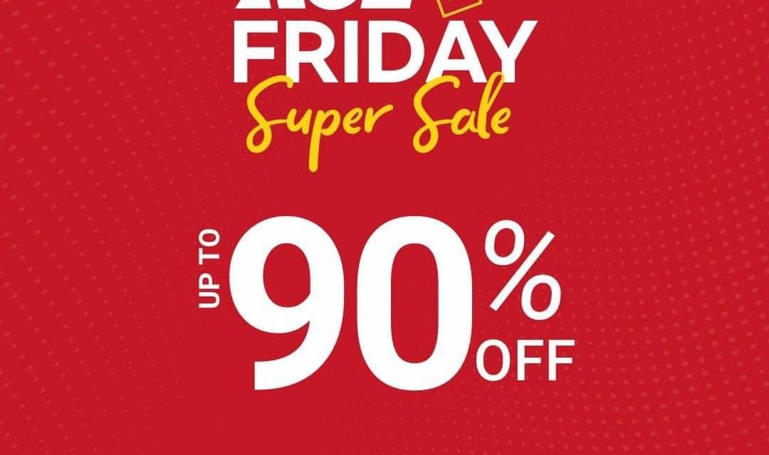ACE Friday Super Sale is knocking on your doors with up to 90% OFF!