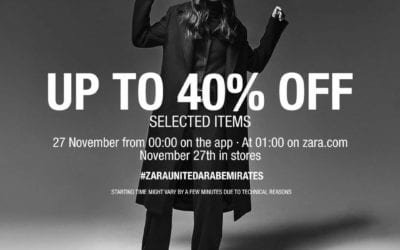 Discounts of up to 40% at ZARA