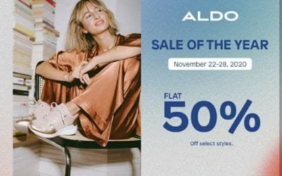 ALDO sale of the year.Shop today for 50% off.