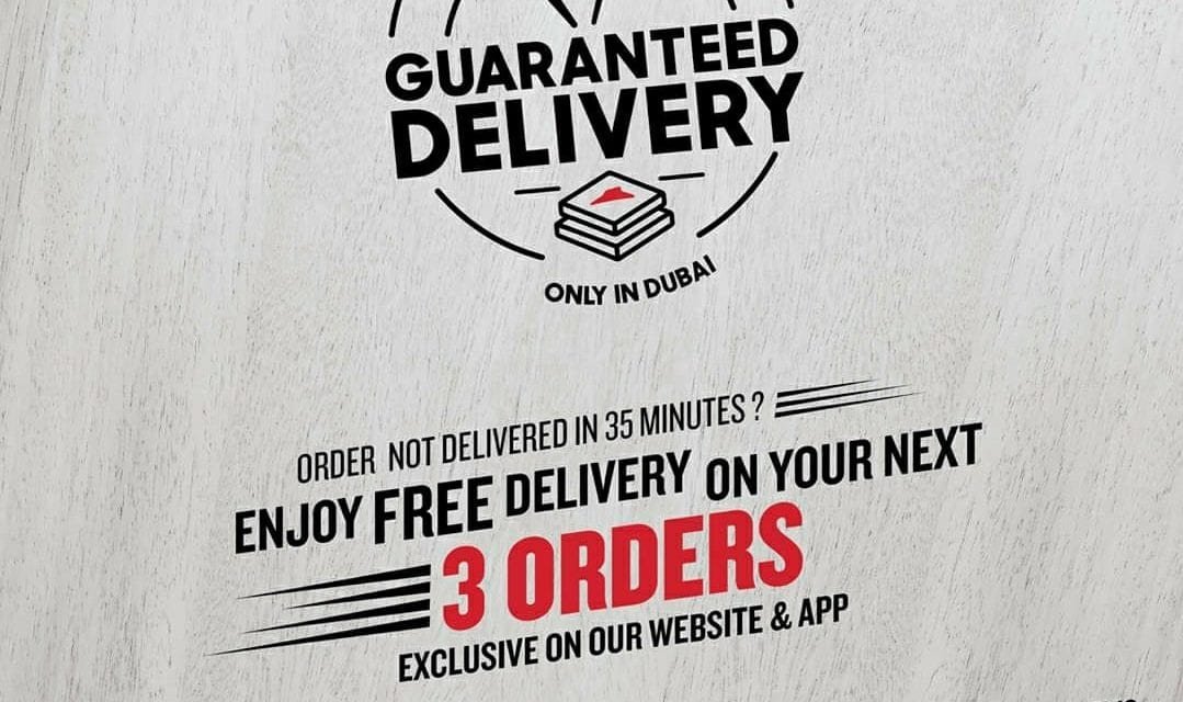 Pizza Hut order will reach you in 35 minutes! If not, enjoy ZERO delivery fee!