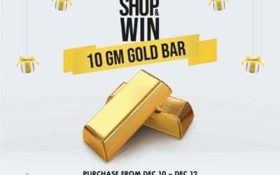 Spend 150 AED at Brands For Less store for a chance to win a 10 gm gold bar
