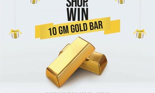Spend 150 AED at Brands For Less store for a chance to win a 10 gm gold bar