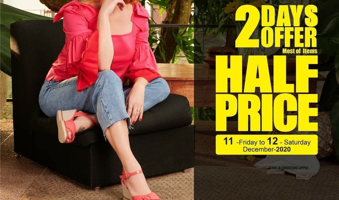 2 Day- HALF PRICE OFFER at Shoes4Us !