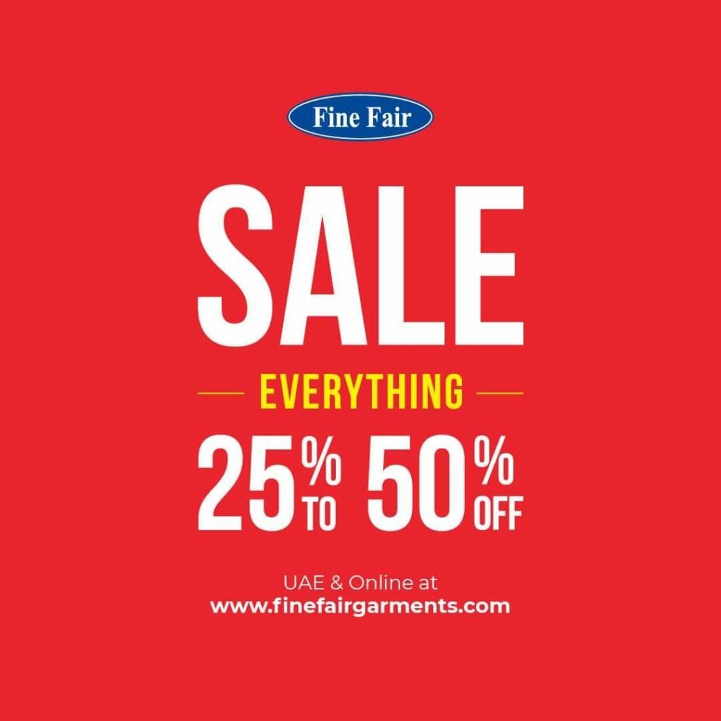 fb img 16089065564155260365891885275761 SALE EVERYTHING 25-50% off! Fine Fair UAE