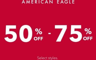 Further Reductions!Sale 50 -75% at American Eagle.