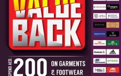 Get Half Value Back on readymades, garments and footwear at Safari hypermarket.