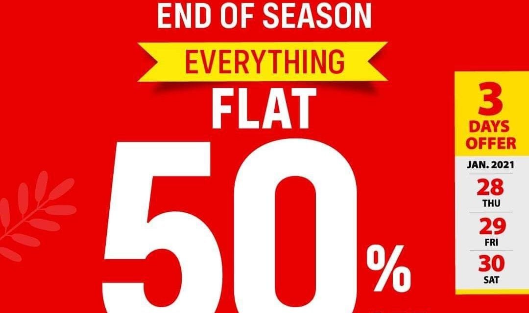 Shoes4us End of Season Sale! Flat 50% off!