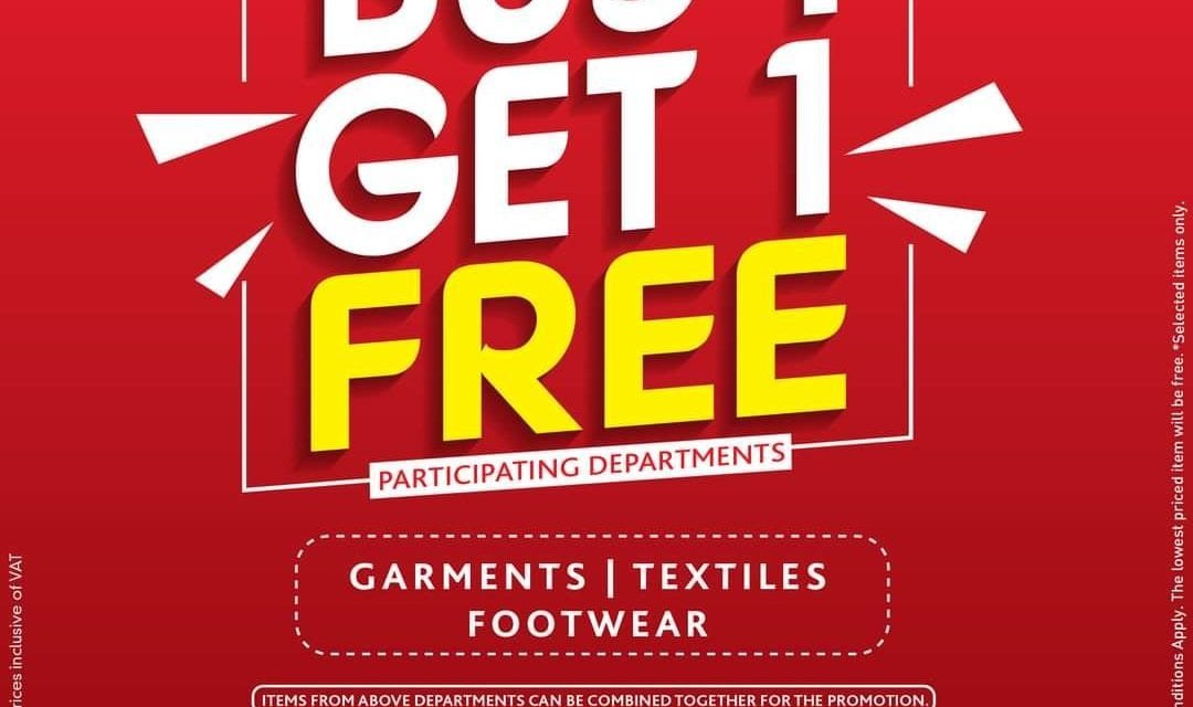 Buy One Get One FREE -At all K.M.Trading stores across U.A.E.