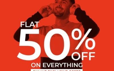 Flat 50% on everything. R&B arabia