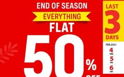 LAST 3 DAYS of the End of Season Sale! Shoes4us stores across the U.A.E.
