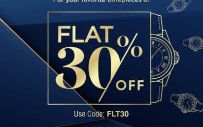 Get Flat 30% off on your favorite watches with The Watch House.