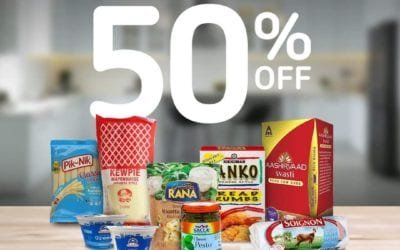 Enjoy 50% off groceries, dairy products, deli meats and more at Carrefour