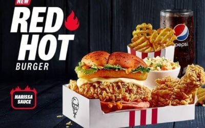 A SPICE BINGE with the new Red Hot Burger from KFC! Order now