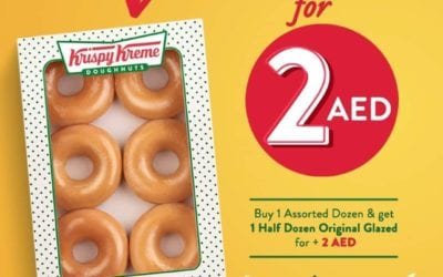 Get Half Dozen Doughnuts just for AED 2 only! Order NOW from Krispy Kream