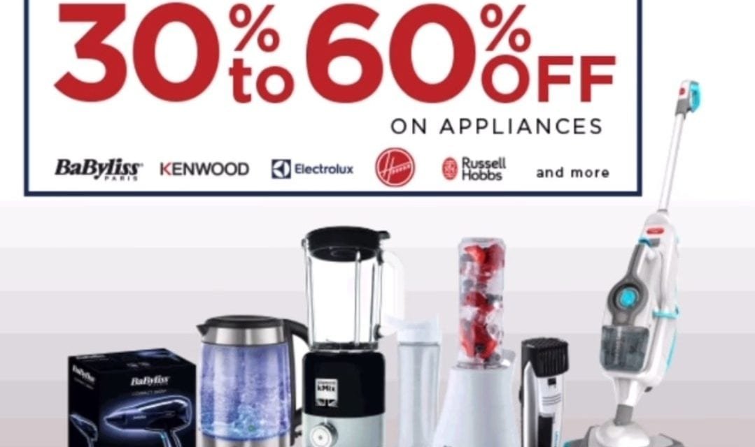 Don’t miss out weekend deal at JASHANMAL, 30% to 60% OFF on your favourite appliance!!