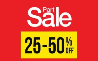 Part Sale 25-50% off at Fine Fair.