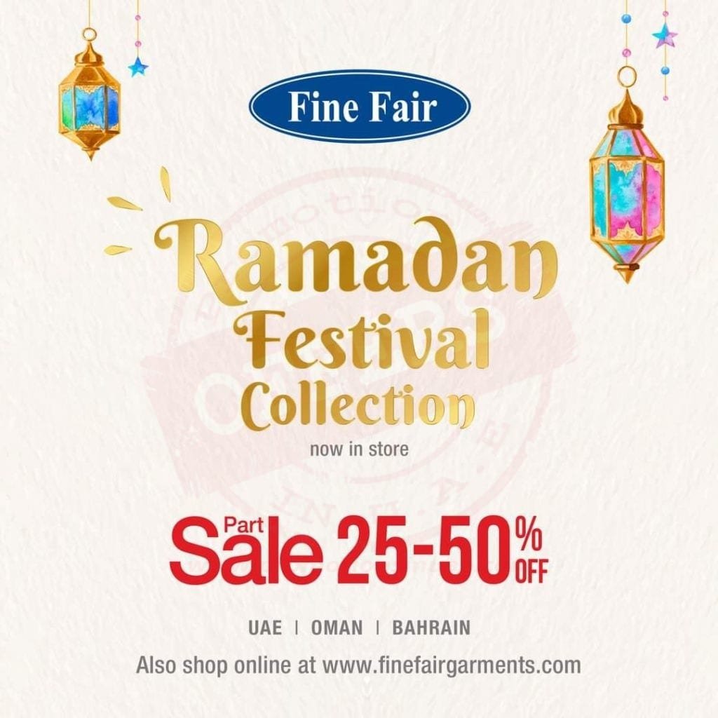 fb img 16169377859156369736944043185511 Ramadan collection now in Fine Fair UAE. Part Sale.