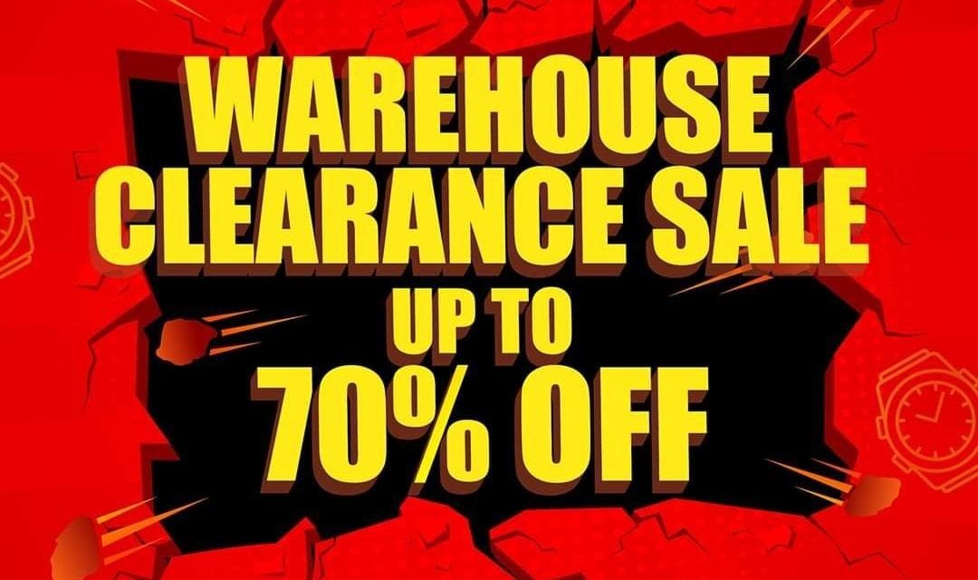 Up to 70% off on your favorite watches at The Watch House! Warehouse Clearance Sale