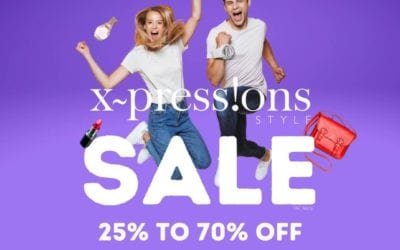25% & 70% OFF! At Xpressions Style stores