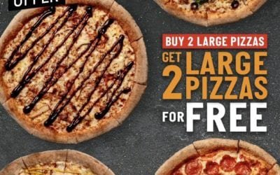 Here’s Thursday big deal to kick off your weekend! Order now at  Papa John’s Pizza.