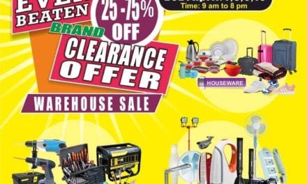 The Biggest Warehouse Sale is Back in Dubai 25-75% Discount.