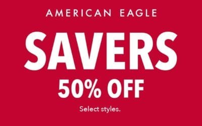American Eagle and Aerie favorites at 50% off!