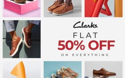The Clarks Super Sale. Flat 50%!