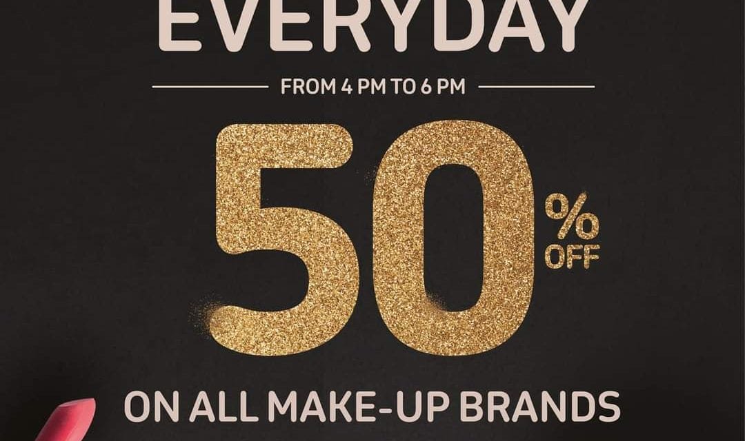 Amazing makeup deals! Enjoy 50% off on all makeup brands at Carrefour.