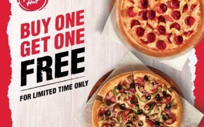 Buy 1 Get 1 Free for Limited time only! Pizza Hut