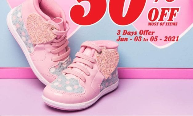 50% OFF from any of the Shoes 4 Us stores across the U.A.E.
