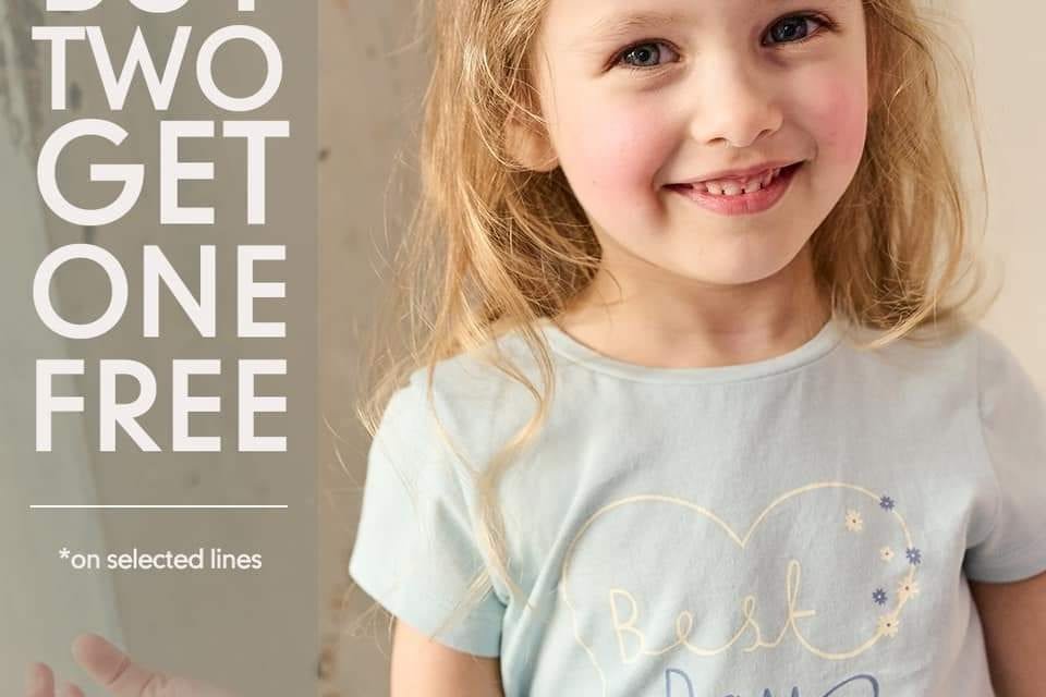 Buy Two Get One Free at Mothercare MENA.