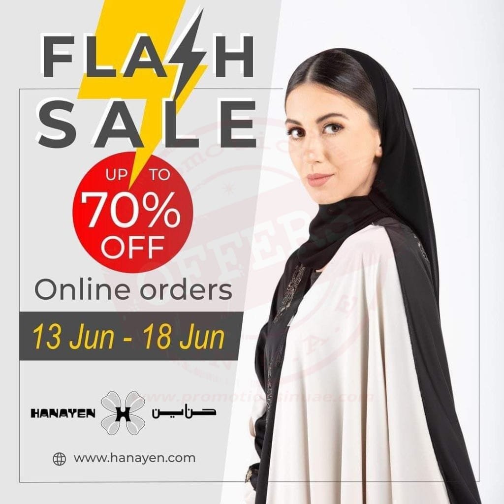 FB IMG 1623510539597 Online flash sale, get up to 70% off on Abayas & Sheilas<br>At Hanayen