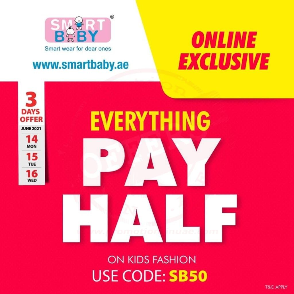 FB IMG 1623781640203 5 You can now pick your favorite outfits for your little one and pay half at Smart Baby