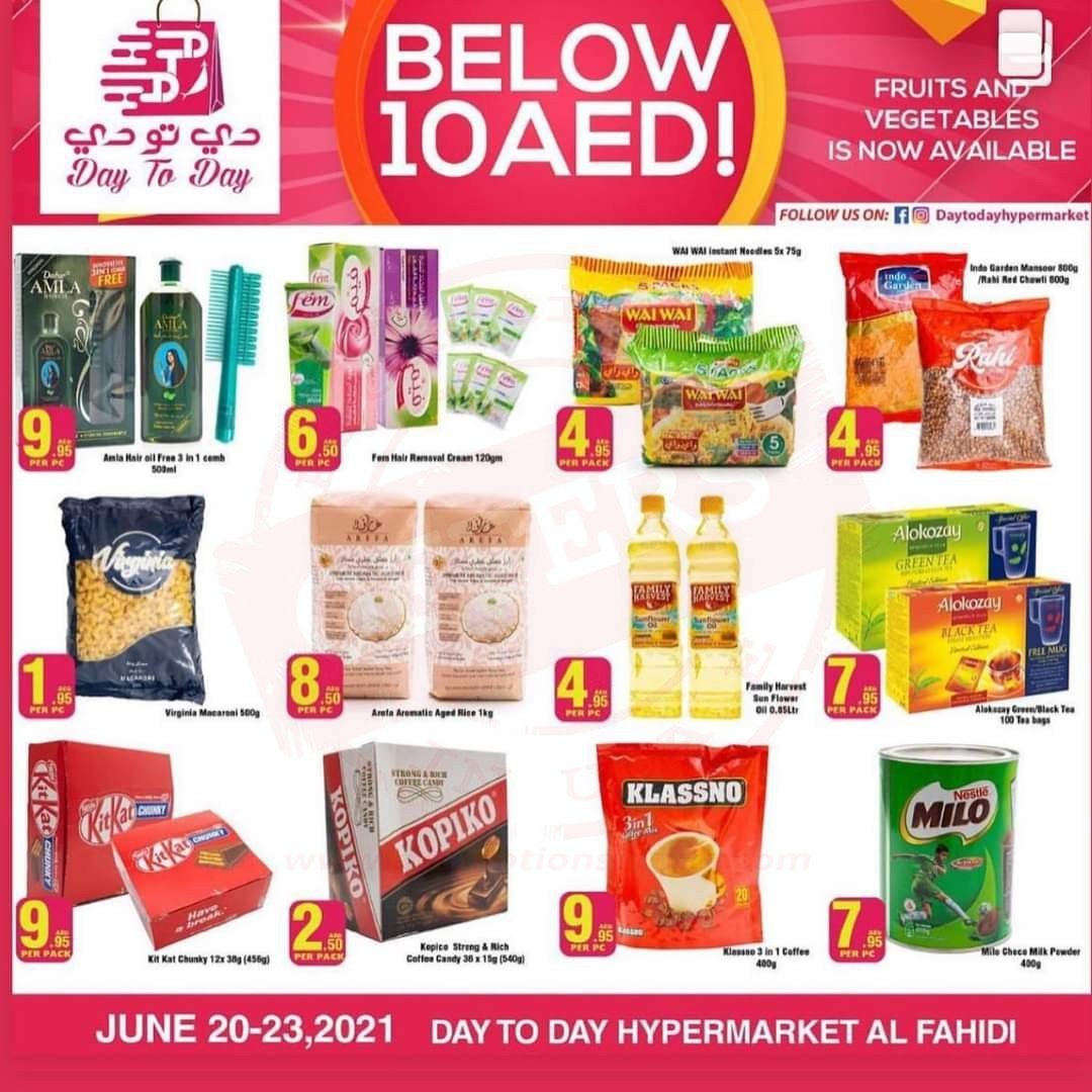 FB IMG 1624433791351 Below 10 promotion in Day To Day Hypermarket.