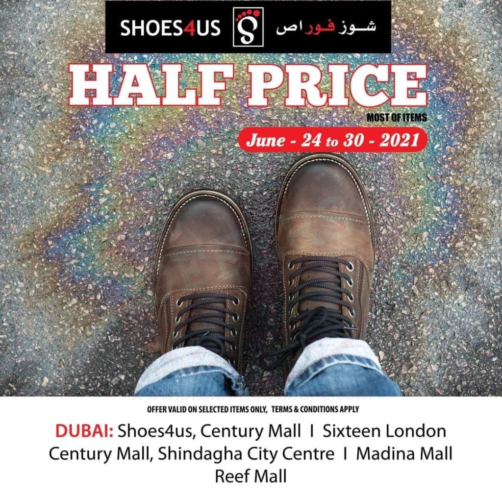 FB IMG 1624521301828 Grab the Half Price Offer in Shoes4us outlets.