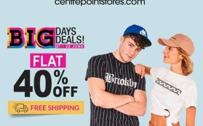 Shop Now And Get Flat 40% With Big Day Big Deals + Free Shipping From Centrepoint.