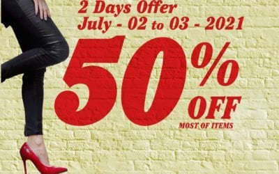 Enticing offer from Shoes4us. 50% off on footwear.