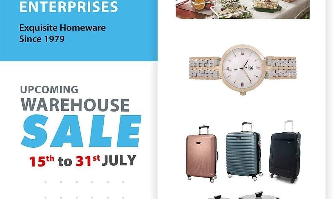 HADI WAREHOUSE SALE on wide range of Household essentials, Luggage, Watches and Sports item.