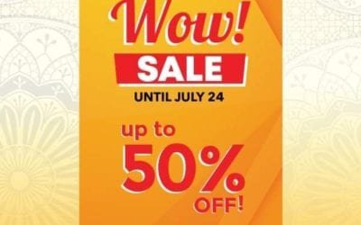 The Sharaf DG Wow Sale!  Discounts up to 50% off.