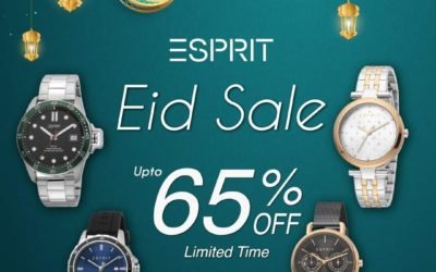 Make this Eid a memorable one. Get up to 65% off on your Esprit watches.