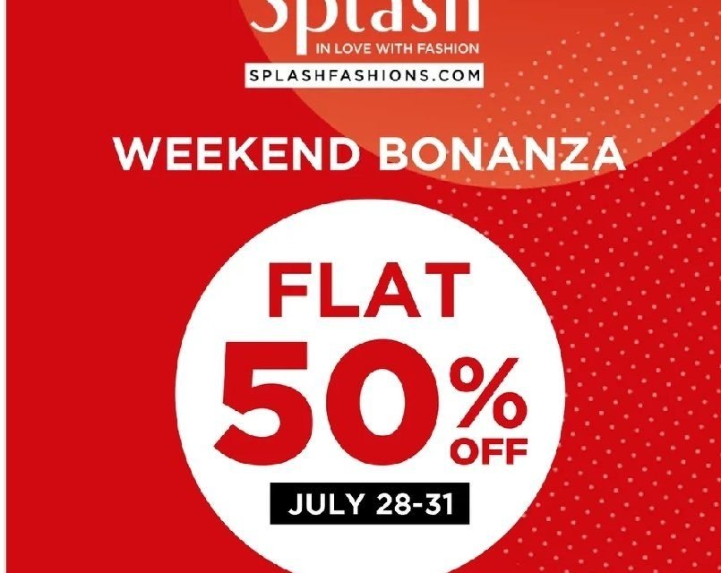 Sale Alert! Get Flat 50% off On Latest Fashion Trends. Shop now at Splash Fashions.