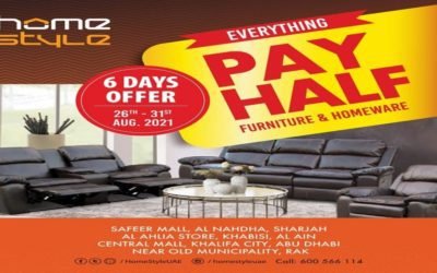 Pick your favorite Furniture and Homeware and PAY HALF only! Enjoy exciting deal in HomeStyle Stores.