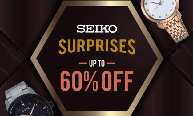 Get up to 60% off your Seiko watches!