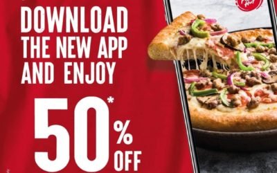 DOWNLOAD N’ Unlock 50% discount on the new Pizza Hut app.
