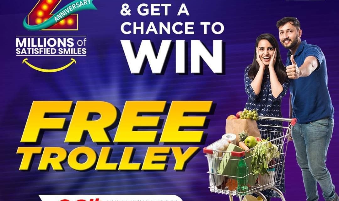 ANNIVERSARY SURPRISE!! Fill Your Trolley Store & Stand a Chance to get your trolley for FREE at Safari Hypermarket.
