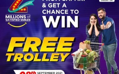 ANNIVERSARY SURPRISE!! Fill Your Trolley Store & Stand a Chance to get your trolley for FREE at Safari Hypermarket.