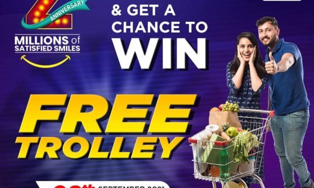 ANNIVERSARY SURPRISE!! Fill Your Trolley Store & Stand a Chance to get your trolley for FREE at Safari Hypermarket.