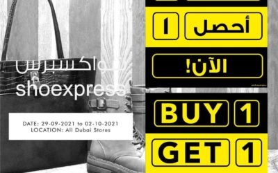 Buy 1 Get 1 FREE at any Shoexpress Dubai Store.