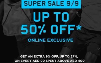 Enjoy today One day super sale with the 9/9 sale! Up to 50% off + extra 27% off with code. At Sun &Sands Sports.