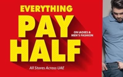 PAY HALF on all your clothing!!. Rush to Eternity Style stores NOW!